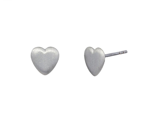 Silver Heart Studs - TWISTonline 