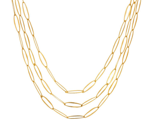 Gold Plated Delicate Oval Link Chain - TWISTonline