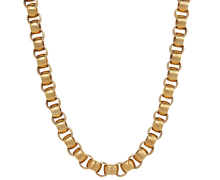 Jane Diaz Gold Plated Heavy Belcher Chain Necklace