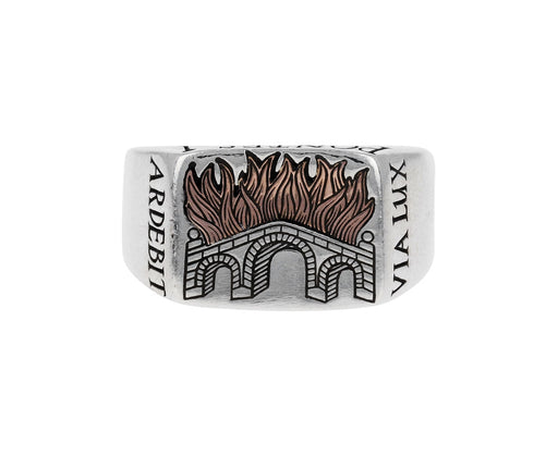 Burning Bridges Signet Ring