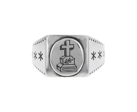 Cross Signet Ring