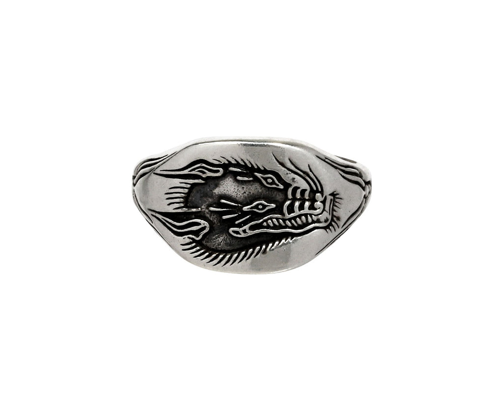 Dragon Dog Signet Ring