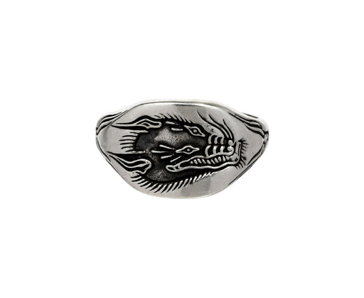 Dragon Dog Signet Ring