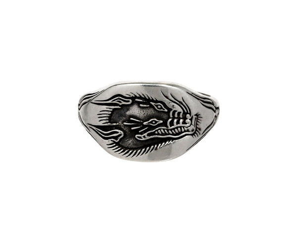Dog signet ring online