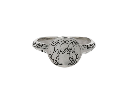 Kissing Rabbits Ring