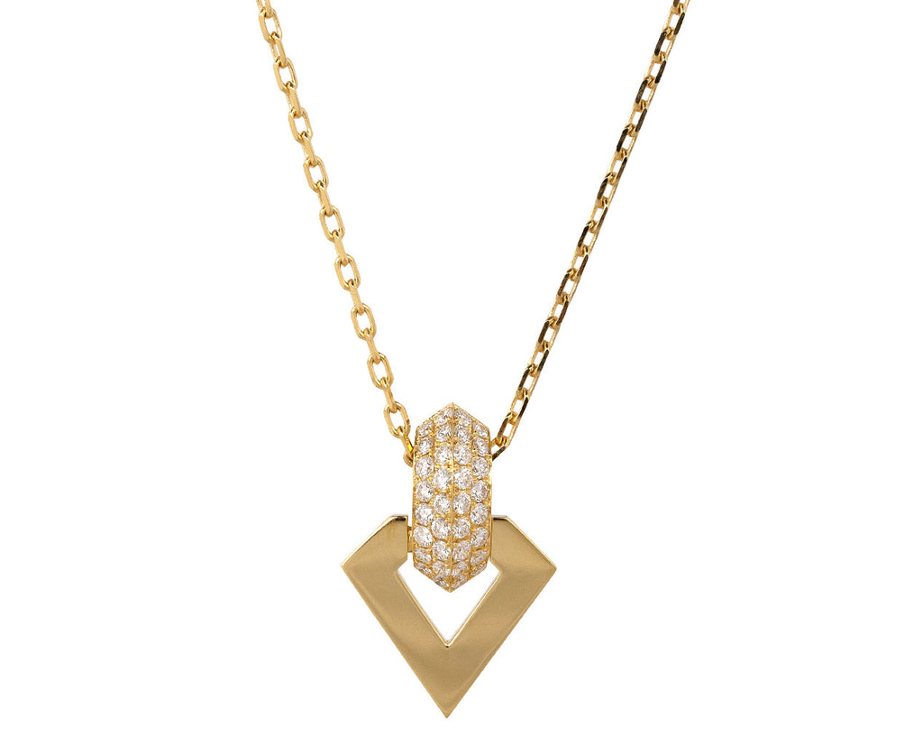 Dries Criel Diamond Bale Brute Pendant Necklace