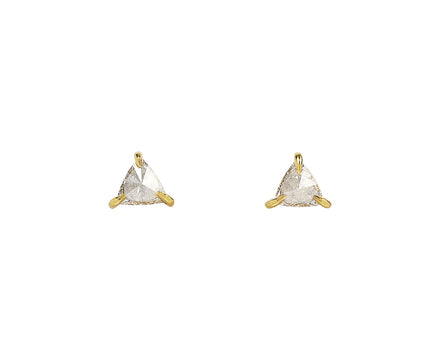 Inverted Trillion Diamond Stud Earrings
