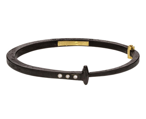 Three Diamond Iron Nail Bracelet - TWISTonline