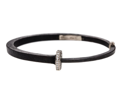 Diamond Pavé Nail Head Iron Bracelet - TWISTonline