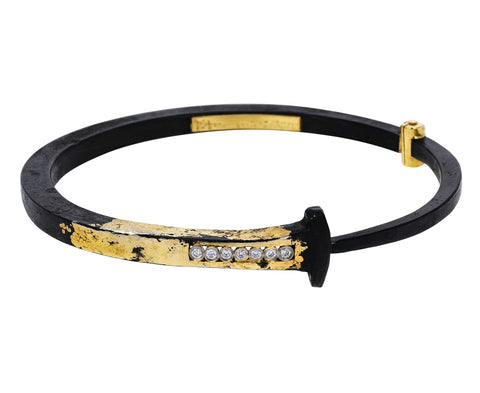 Short Diamond Stripe Splash Nail Bracelet - TWISTonline
