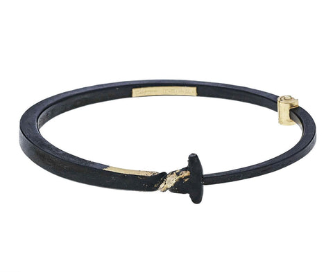 Men's Gold Twist Iron Nail Bracelet - TWISTonline