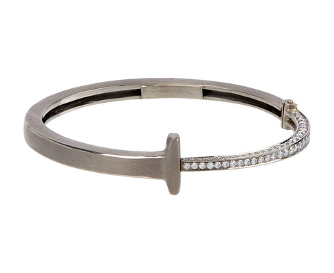 Pat Flynn White Gold Diamond Tail Nail Bracelet