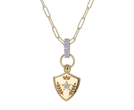 Per Aspera Mini Crest Super Fine Clip Necklace