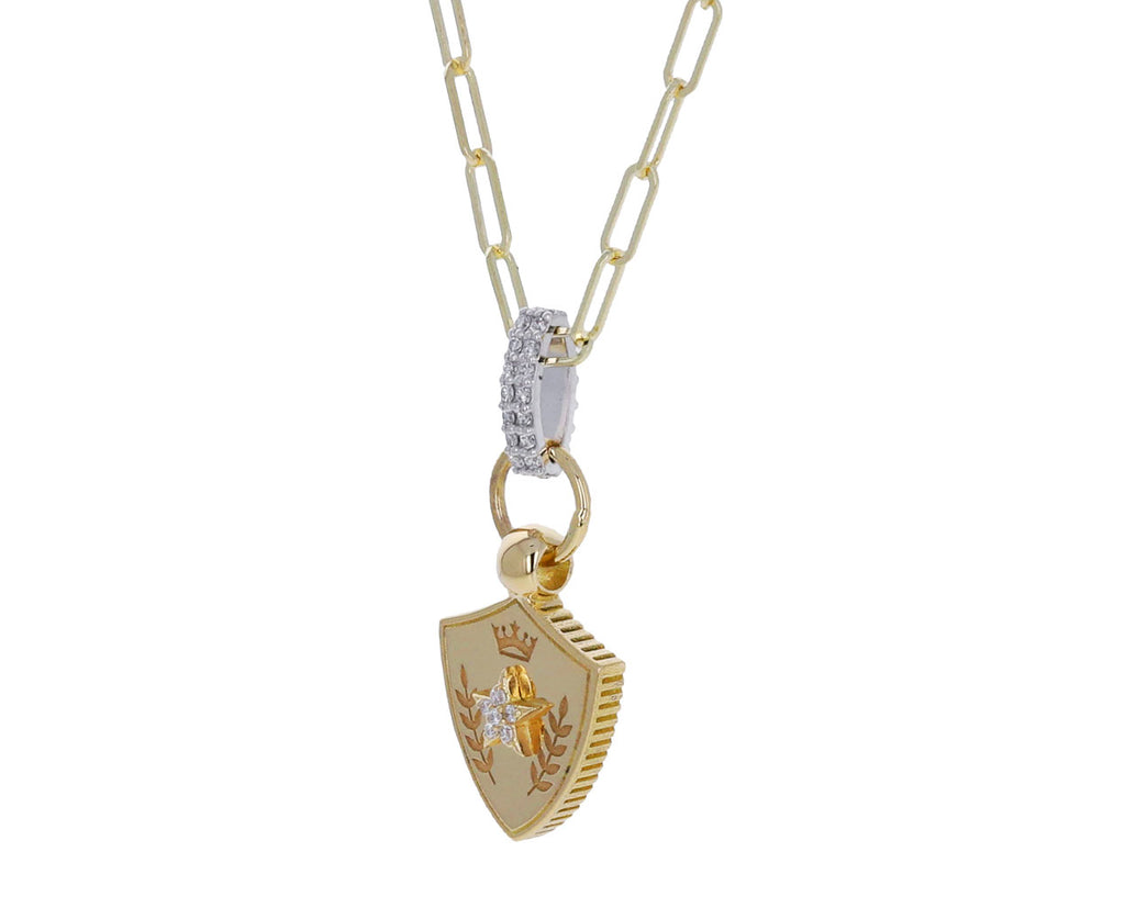 Per Aspera Mini Crest Super Fine Clip Necklace