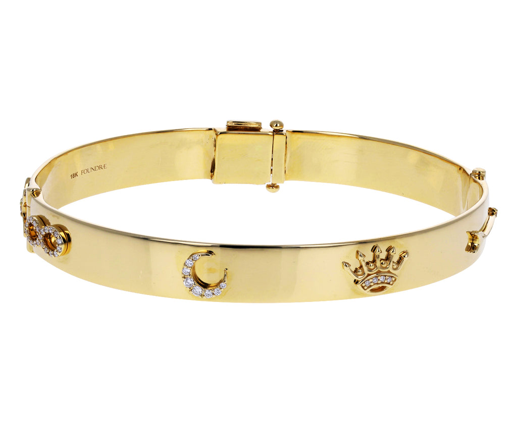 Diamond Classic Symbol Triptych Bracelet