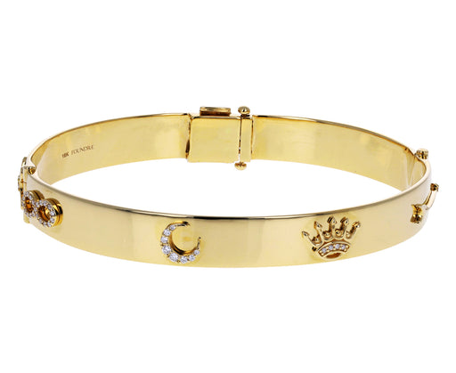 Diamond Classic Symbol Triptych Bracelet