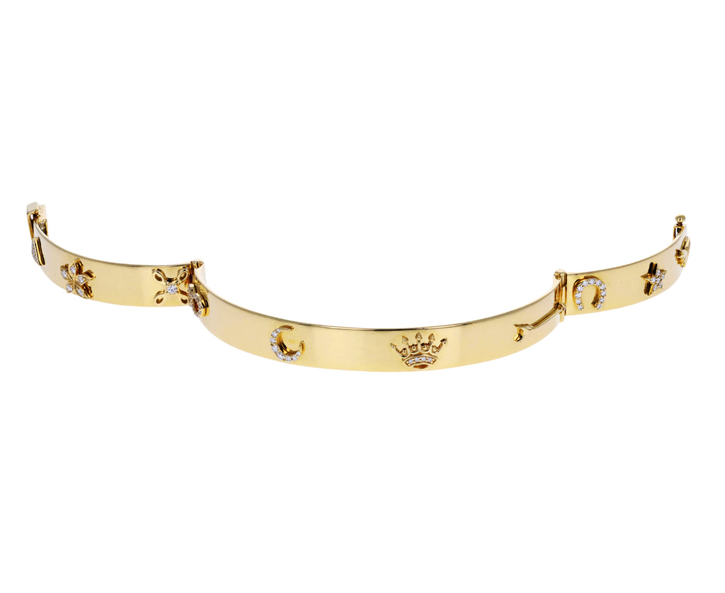 Diamond Classic Symbol Triptych Bracelet