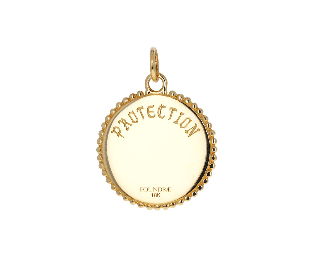 Foundrae Medium Protection Medallion Charm Back