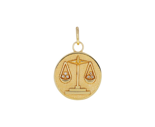 Libra Zodiac Baby Medallion ONLY