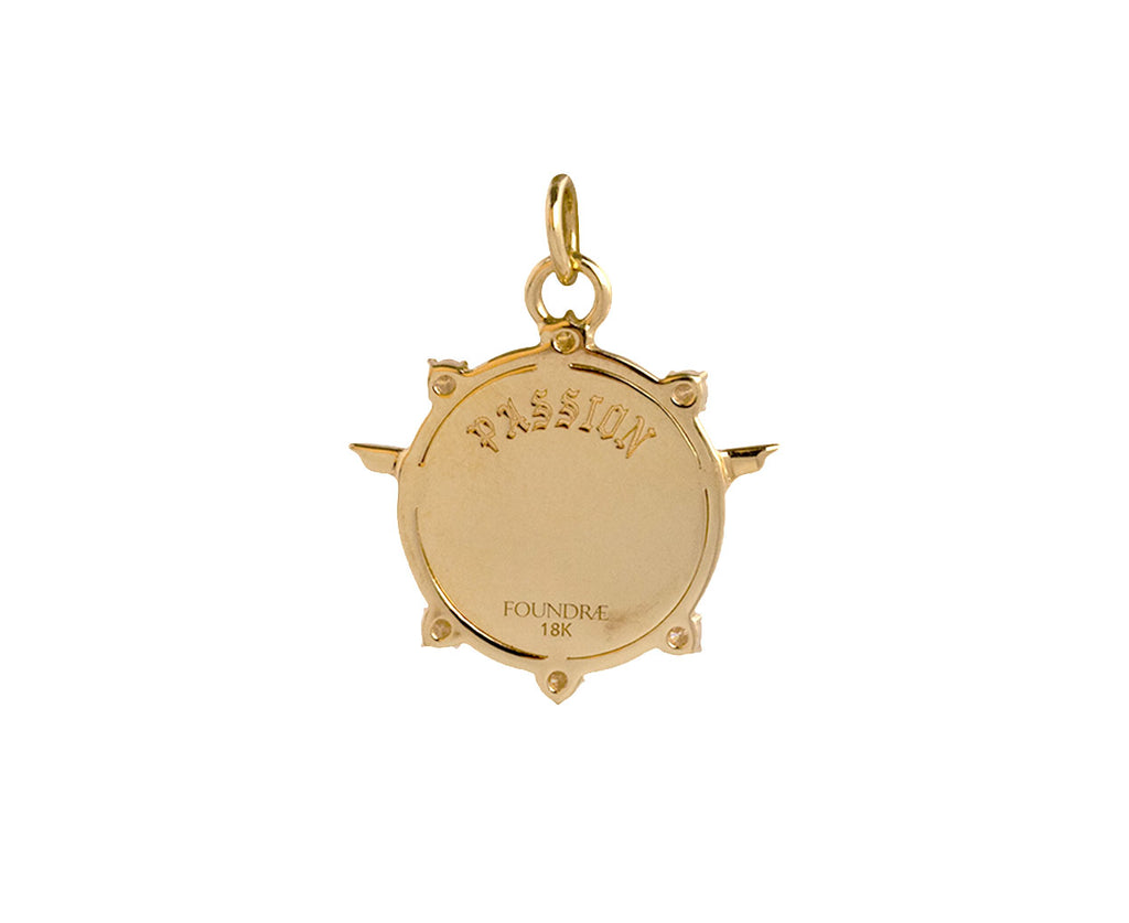 Foundrae Baby Passion Medallion Pendant ONLY Back