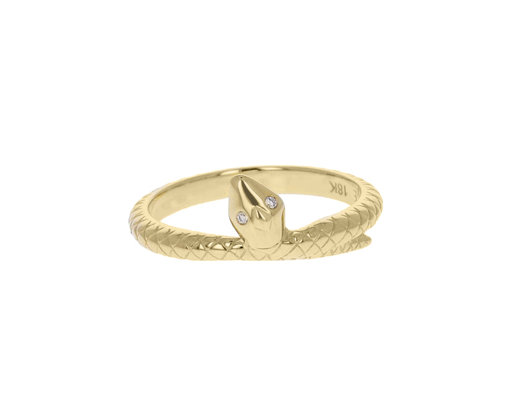 Single Snake Bookend Ring