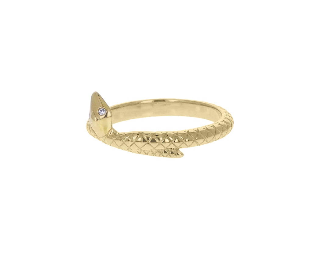Single Snake Bookend Ring