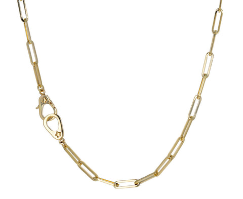 Classic Fob Link Sister Hook Chain Necklace
