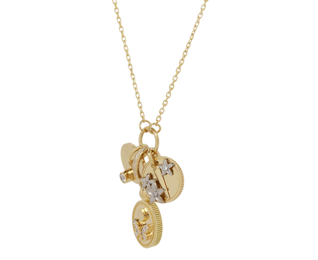 Foundrae Resilience and Reverie Charm Necklace Side