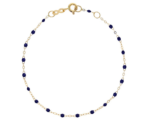 Midnight Blue Resin Beaded Bracelet