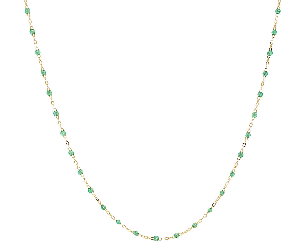 Short Mint Green Resin Bead Necklace - TWISTonline