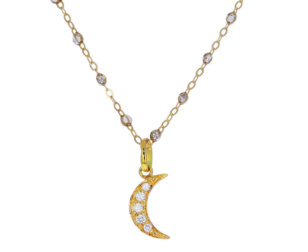Diamond Crescent Moon Pendant ONLY
