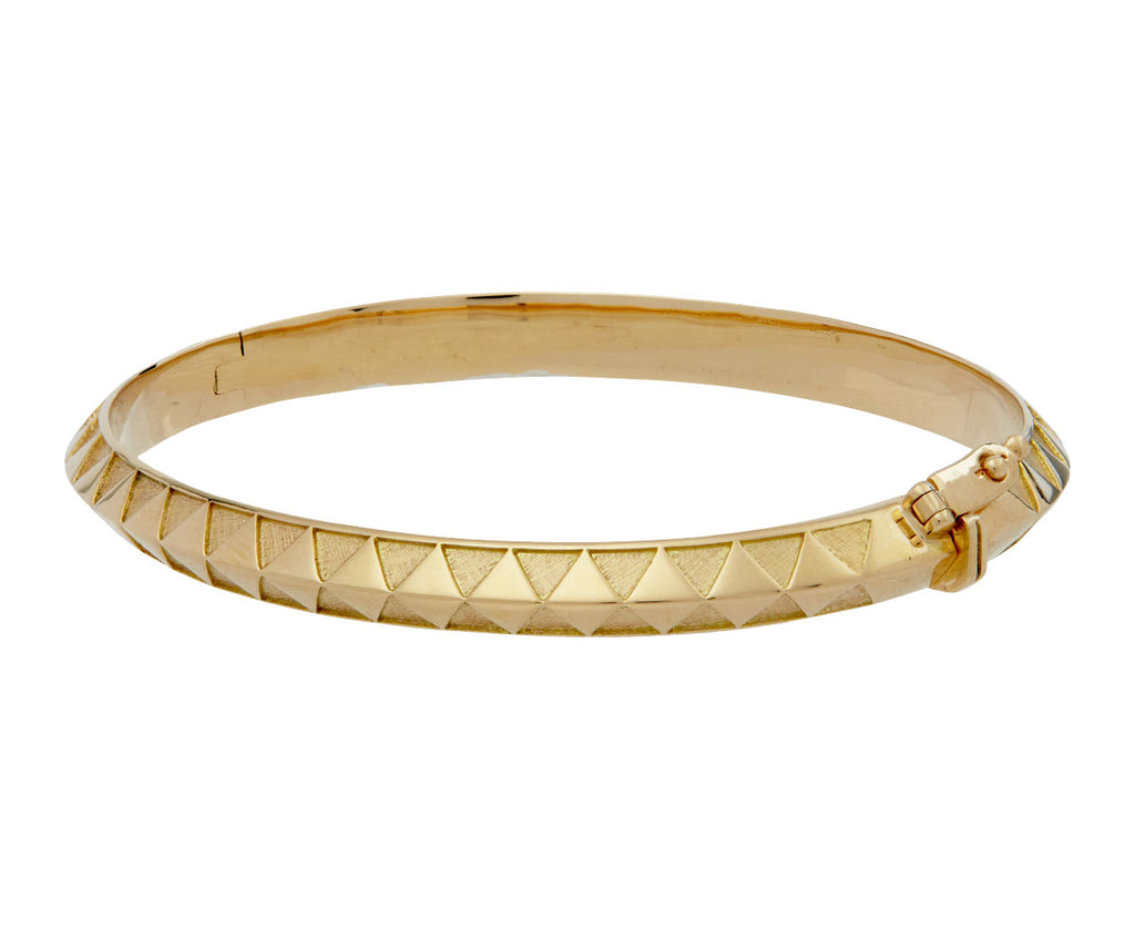 Harwell Godfrey Triangle Knife Edge Bangle Bracelet Side