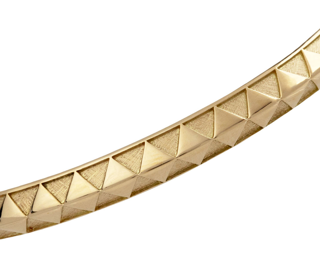 Harwell Godfrey Triangle Knife Edge Bangle Bracelet Close Up