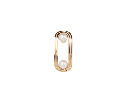 Hirotaka Beluga Pearl SINGLE Stud Earring