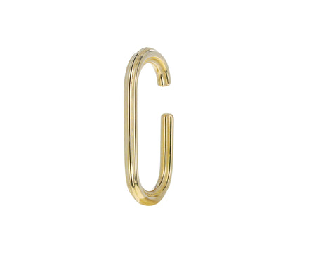 Gold Oblong Dune Ear Cuff