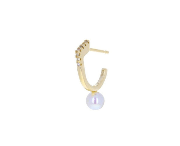Tahiti Pearl Floating Oval Earring Large size