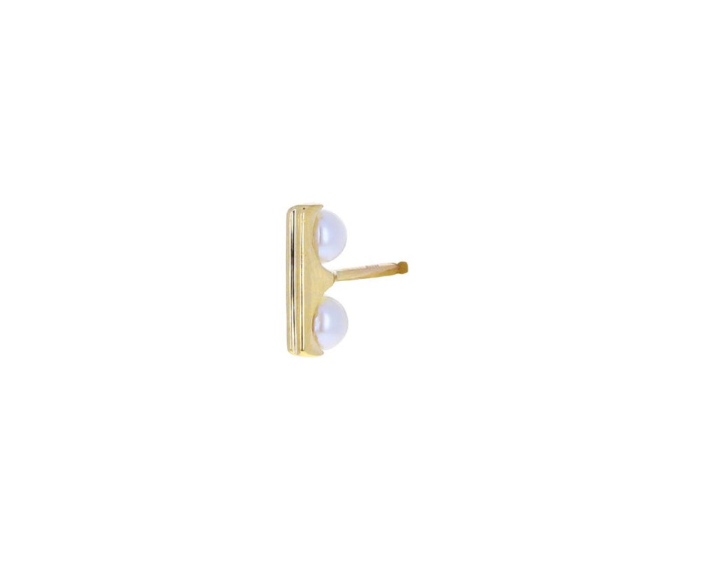 Beluga Pearl SINGLE Stud Earring