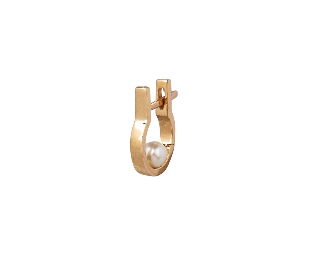 Hirotaka Pearl Indústria SINGLE Hoop Earring