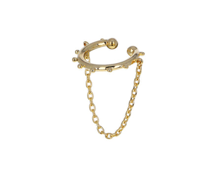 Sea Anemone Chain Ear Cuff