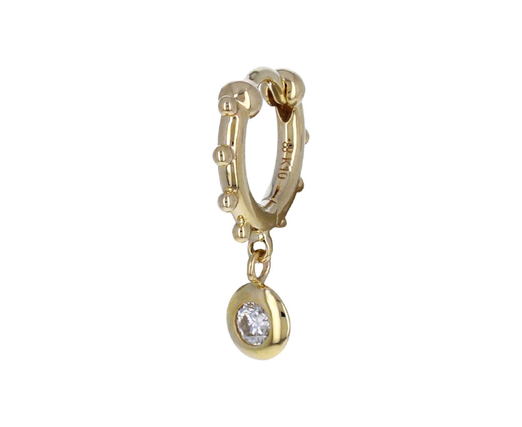 Diamond Sea Anemone SINGLE Hoop Earring - TWISTonline