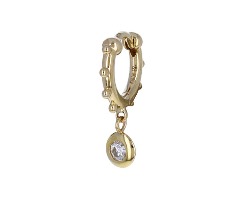 Diamond Sea Anemone SINGLE Hoop Earring