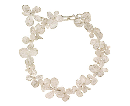 Silver Hydrangea Bracelet