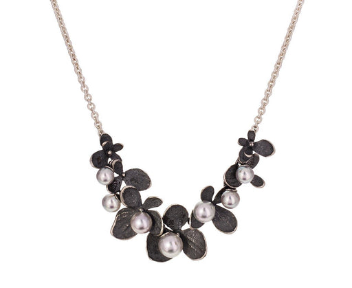 Gray Pearl Hydrangea Necklace - TWISTonline 