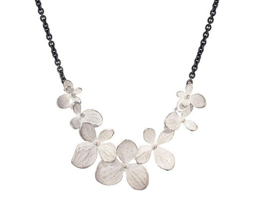 Two Tone Hydrangea Flower Necklace - TWISTonline