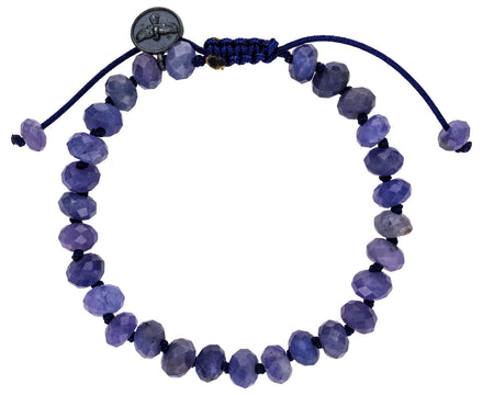 Faceted Tanzanite Beaded Bracelet - TWISTonline