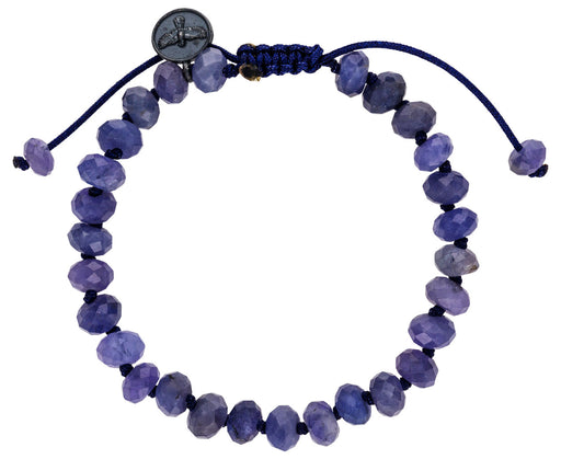 Faceted Tanzanite Beaded Bracelet - TWISTonline