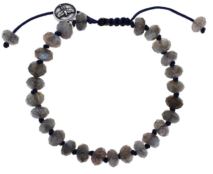 Faceted Labradorite Beaded Bracelet