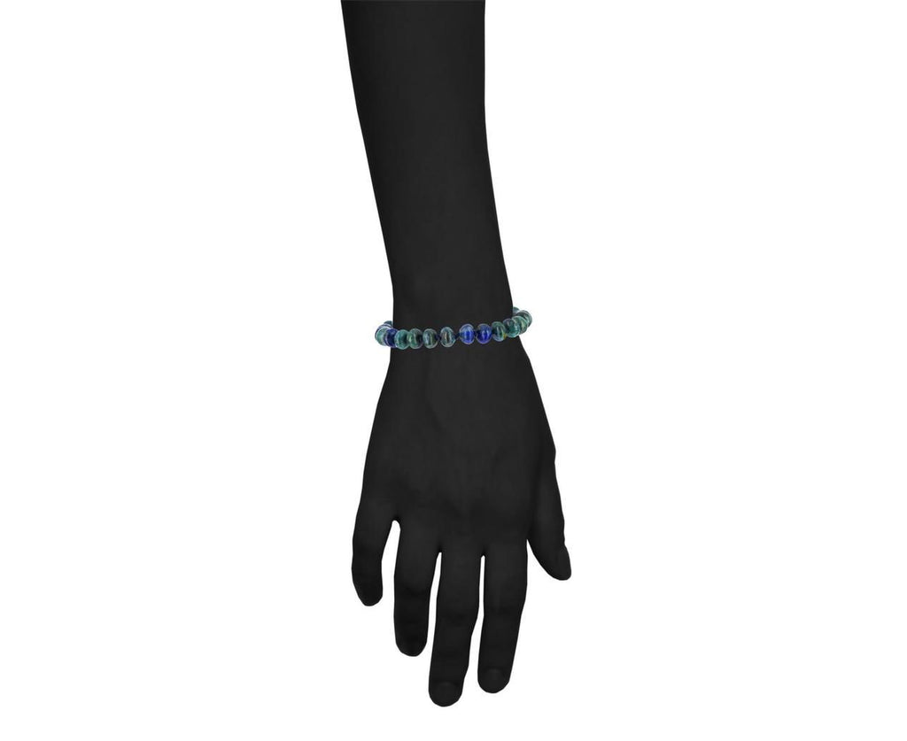 Smooth Azurite Malachite Beaded Bracelet - TWISTonline