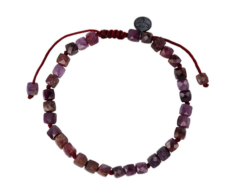 Ruby Rondelle Beaded Bracelet