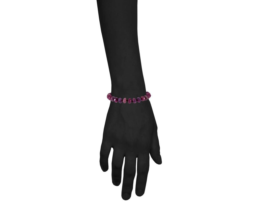 Natural Ruby Beaded Bracelet - TWISTonline